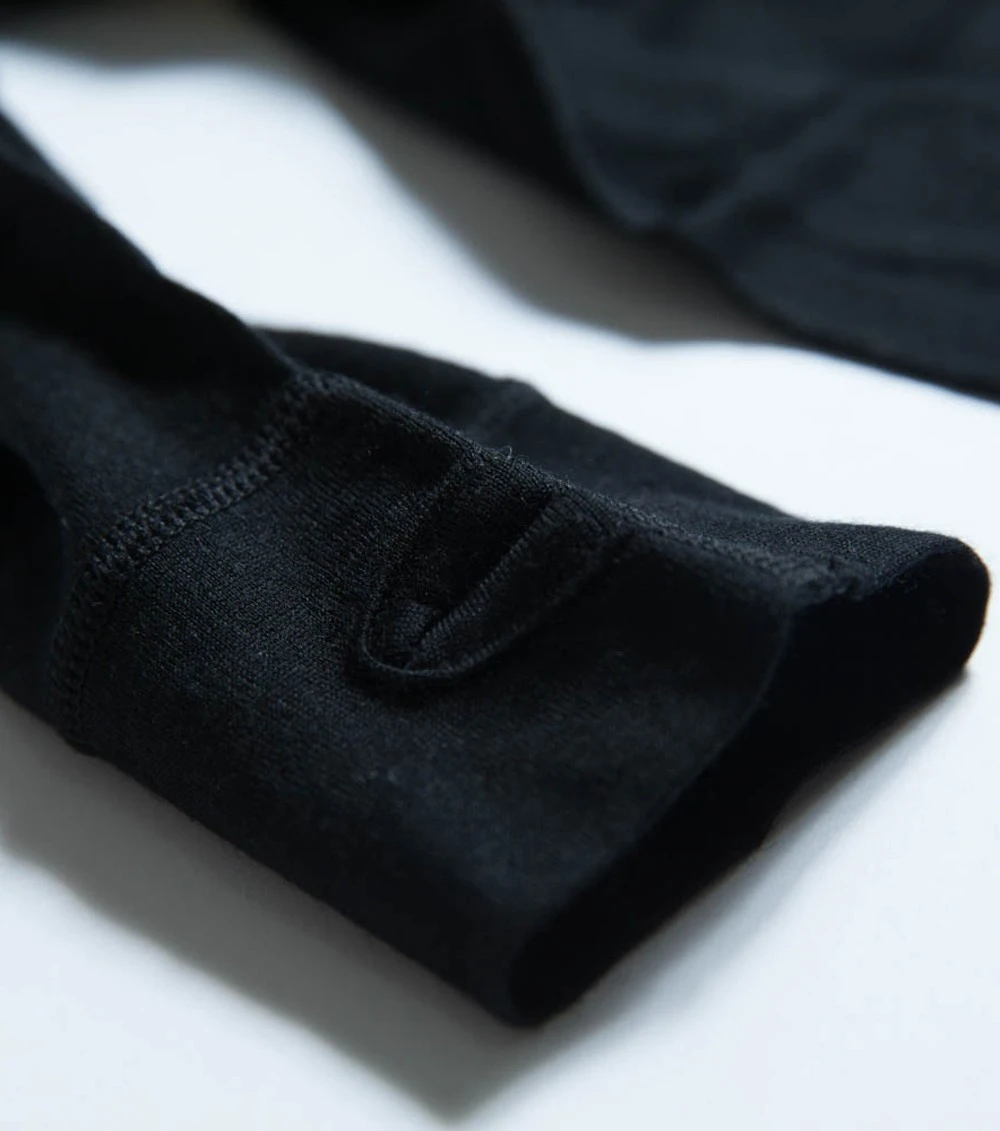 Ecolite Fusiondry Merino Wool Baselayer - Mens Black 7 Ecolite Fusiondry Merino Wool Baselayer - Mens Black - Image 5