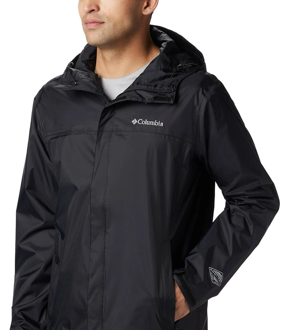 Columbia Watertight II Waterproof Rain Jacket - Mens Black 6 Columbia Watertight II Waterproof Rain Jacket - Mens Black - Image 4