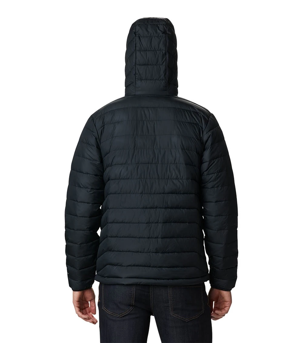 Columbia Powder Lite Hooded Insulated Jacket - Mens Black 4 Columbia Powder Lite Hooded Insulated Jacket - Mens Black - Image 2
