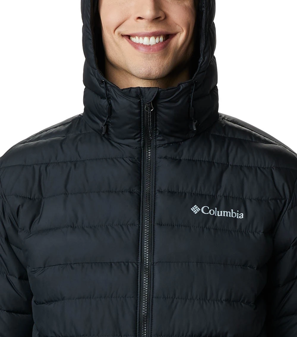 Columbia Powder Lite Hooded Insulated Jacket - Mens Black 6 Columbia Powder Lite Hooded Insulated Jacket - Mens Black - Image 4