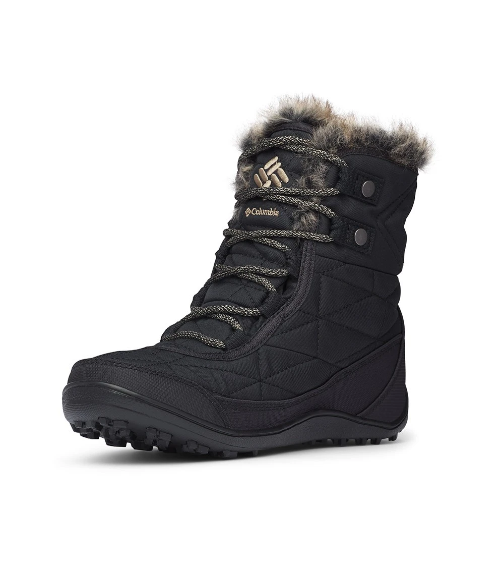 Columbia Minx Shorty III Insulated Winter Boots - Womens Black / Pebble 6 Columbia Minx Shorty III Insulated Winter Boots - Womens Black / Pebble - Image 4