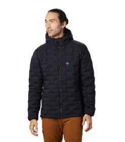 Mountain Hardwear Super/DS Stretchdown Hooded Insulated Jacket - Mens Black