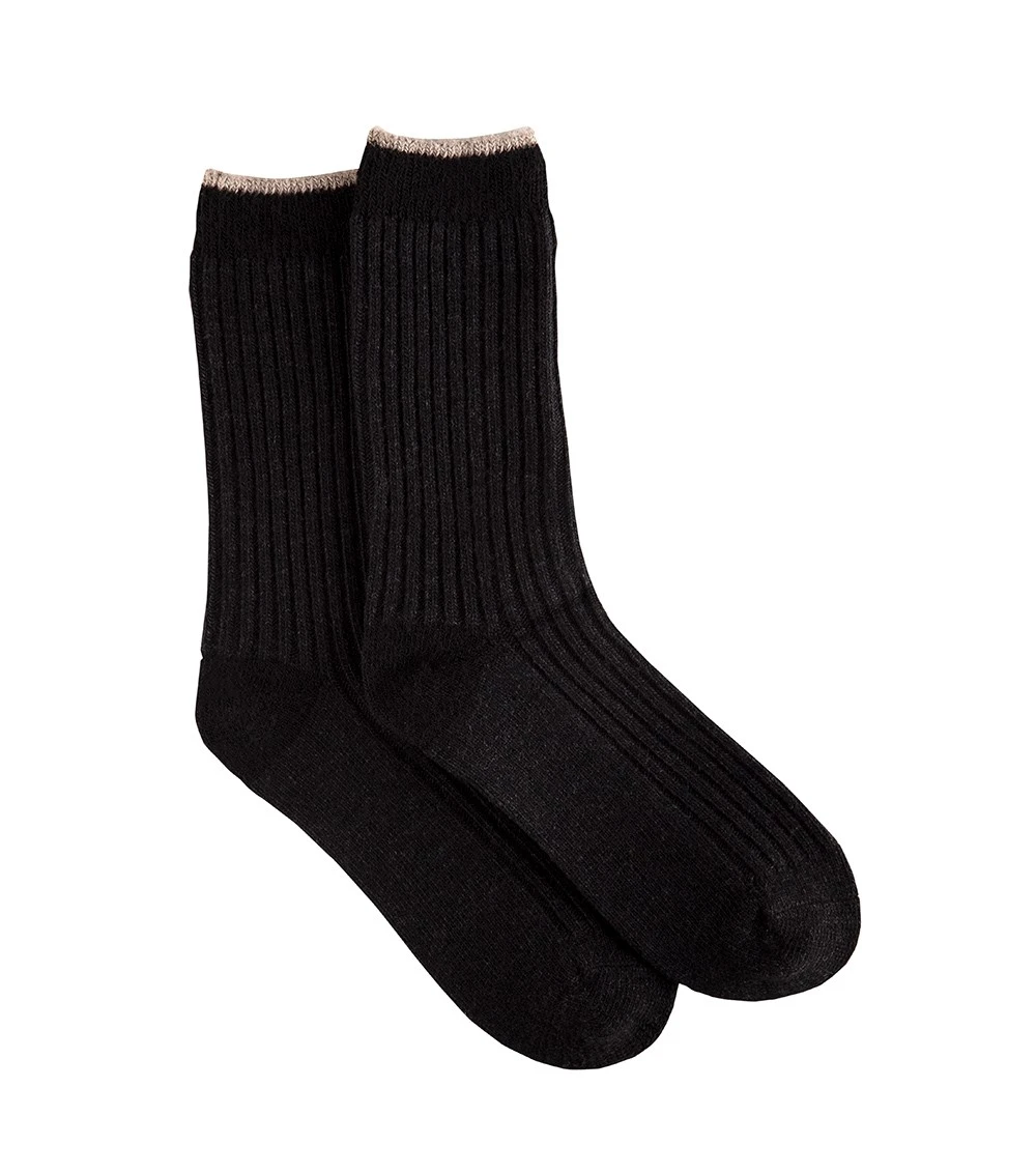 Ecolite Merino Ribbed Trekker Socks (sz 6-11) - Mens Black 3 Ecolite Merino Ribbed Trekker Socks (sz 6-11) - Mens Black