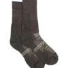 Ecolite Merino Performance Trekking Socks (sz 6-11) - Mens Brown / Blue Stripe