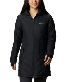 Columbia Heavenly Long Hooded Jacket - Womens Black