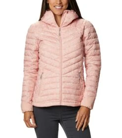 Columbia Windgates Hooded Insulated Jacket - Womens Faux Pink / Floral Print