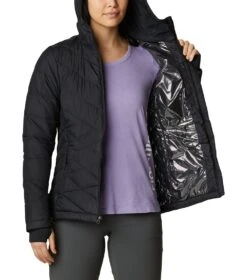 Columbia Heavenly Insulated Hooded Jacket - Womens Black -Columbia Outfit Shop 1651160561 WL0010 010 5