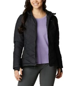Columbia Heavenly Insulated Hooded Jacket - Womens Black -Columbia Outfit Shop 1651160563 WL0010 010 7