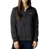 Columbia Sweater Weather Fleece Full Zip Jacket - Womens Black Heather -Columbia Outfit Shop 1651676163 1958931 010 1