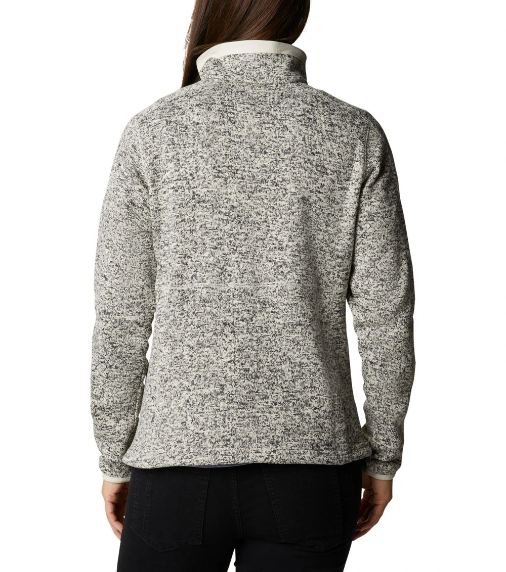 Columbia Sweater Weather Fleece Full Zip Jacket - Womens Chalk Heather 4 Columbia Sweater Weather Fleece Full Zip Jacket - Womens Chalk Heather - Image 2