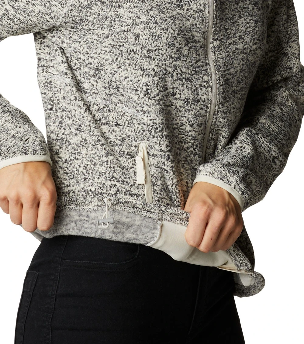 Columbia Sweater Weather Fleece Full Zip Jacket - Womens Chalk Heather 8 Columbia Sweater Weather Fleece Full Zip Jacket - Womens Chalk Heather - Image 6