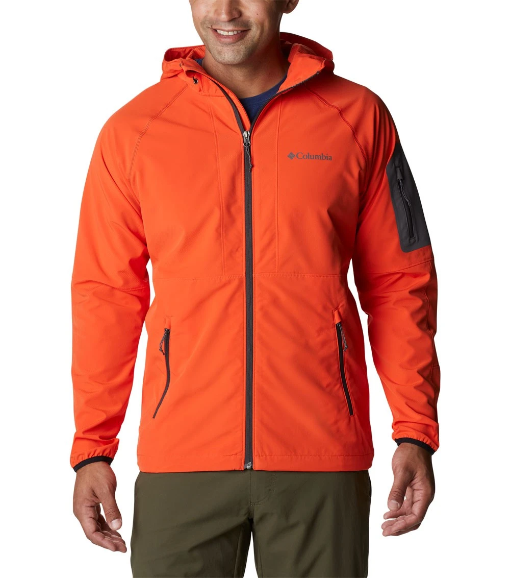 Columbia Tall Heights Hooded Softshell Jacket - Mens Red Quartz 3 Columbia Tall Heights Hooded Softshell Jacket - Mens Red Quartz