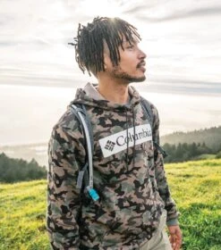 Columbia Columbia Logo Printed Hoodie - Mens Black Camo -Columbia Outfit Shop 1651683469 1911651 011 8