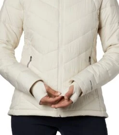 Columbia Heavenly Insulated Hooded Jacket - Womens Chalk -Columbia Outfit Shop 1651683528 WL0010 191 4