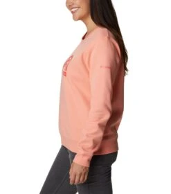 Columbia Columbia Trek Graphic Crew Sweatshirt - Womens Coral Reef Rainbow -Columbia Outfit Shop 1652433970 1959861 879 3