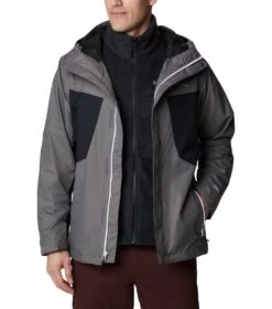 Columbia Tunnel Falls 3-in-1 Interchange Jacket - Mens City Grey / Black -Columbia Outfit Shop 1652442728 1960611 023 9