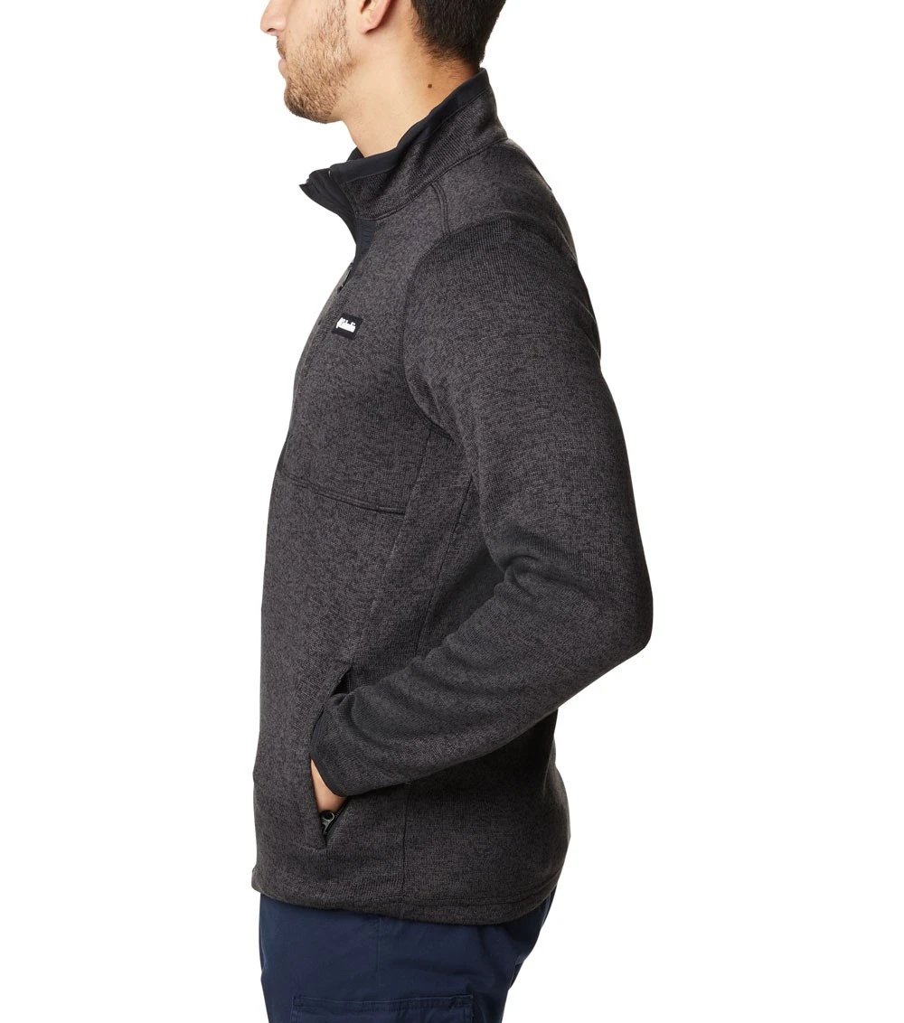 Columbia Sweater Weather Full Zip Fleece Jacket - Mens Black Heather 5 Columbia Sweater Weather Full Zip Fleece Jacket - Mens Black Heather - Image 3