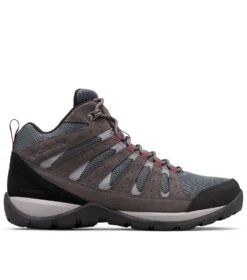 Columbia Redmond V2 Waterproof Mid Hiking Shoes - Mens Graphite / Red Jasper