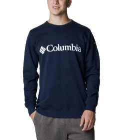 Columbia Logo Fleece Crew - Mens Collegiate Navy / CSC Branded Logo