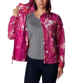 Columbia Flash Challenger Novelty Windbreaker Jacket - Womens Wild Fuchsia Daisy Party Print 12 Columbia Flash Challenger Novelty Windbreaker Jacket - Womens Wild Fuchsia Daisy Party Print -Columbia Outfit Shop 1665401625 1989501 665 5