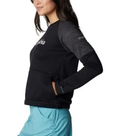 Columbia Windgates Crew Sweatshirt - Womens Black / Black Heather -Columbia Outfit Shop 1665401668 1991791 010 3