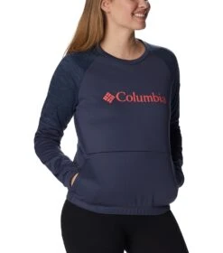 Columbia Windgates Crew Sweatshirt - Womens Nocturnal / Nocturnal Heather -Columbia Outfit Shop 1665401691 1991791 466 5