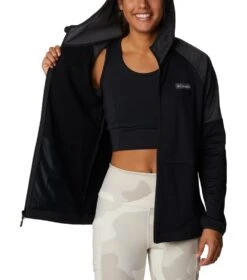 Columbia Windgates Full Zip Fleece Jacket - Womens Black / Black Heather 14 Columbia Windgates Full Zip Fleece Jacket - Womens Black / Black Heather -Columbia Outfit Shop 1665401697 1991801 010 5