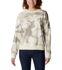 Columbia Columbia Lodge French Terry Crew Sweatshirt - Womens Chalk Mod Camo