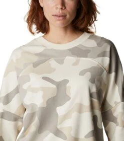 Columbia Columbia Lodge French Terry Crew Sweatshirt - Womens Chalk Mod Camo -Columbia Outfit Shop 1665401714 1992441 192 4
