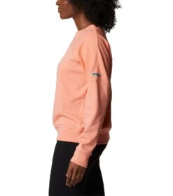 Columbia Columbia Lodge French Terry Crew Sweatshirt - Womens Coral Reef -Columbia Outfit Shop 1665401731 1992441 879 3