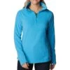 Columbia Glacial IV Half Zip Fleece Top - Womens Blue Chill