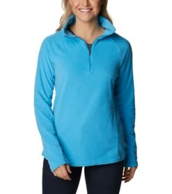 Columbia Glacial IV Half Zip Fleece Top - Womens Blue Chill