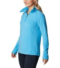 Columbia Glacial IV Half Zip Fleece Top - Womens Blue Chill -Columbia Outfit Shop 1666027401 1802201 422 5