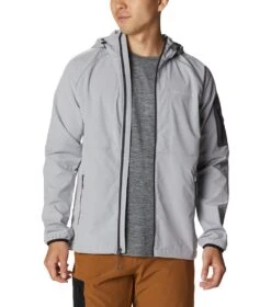 Columbia Tall Heights Hooded Softshell Jacket - Mens Columbia Grey -Columbia Outfit Shop 1666092050 1975591 039 7