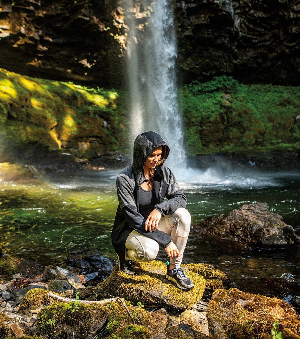 Columbia Windgates Full Zip Fleece Jacket - Womens Black / Black Heather 10 Columbia Windgates Full Zip Fleece Jacket - Womens Black / Black Heather - Image 8