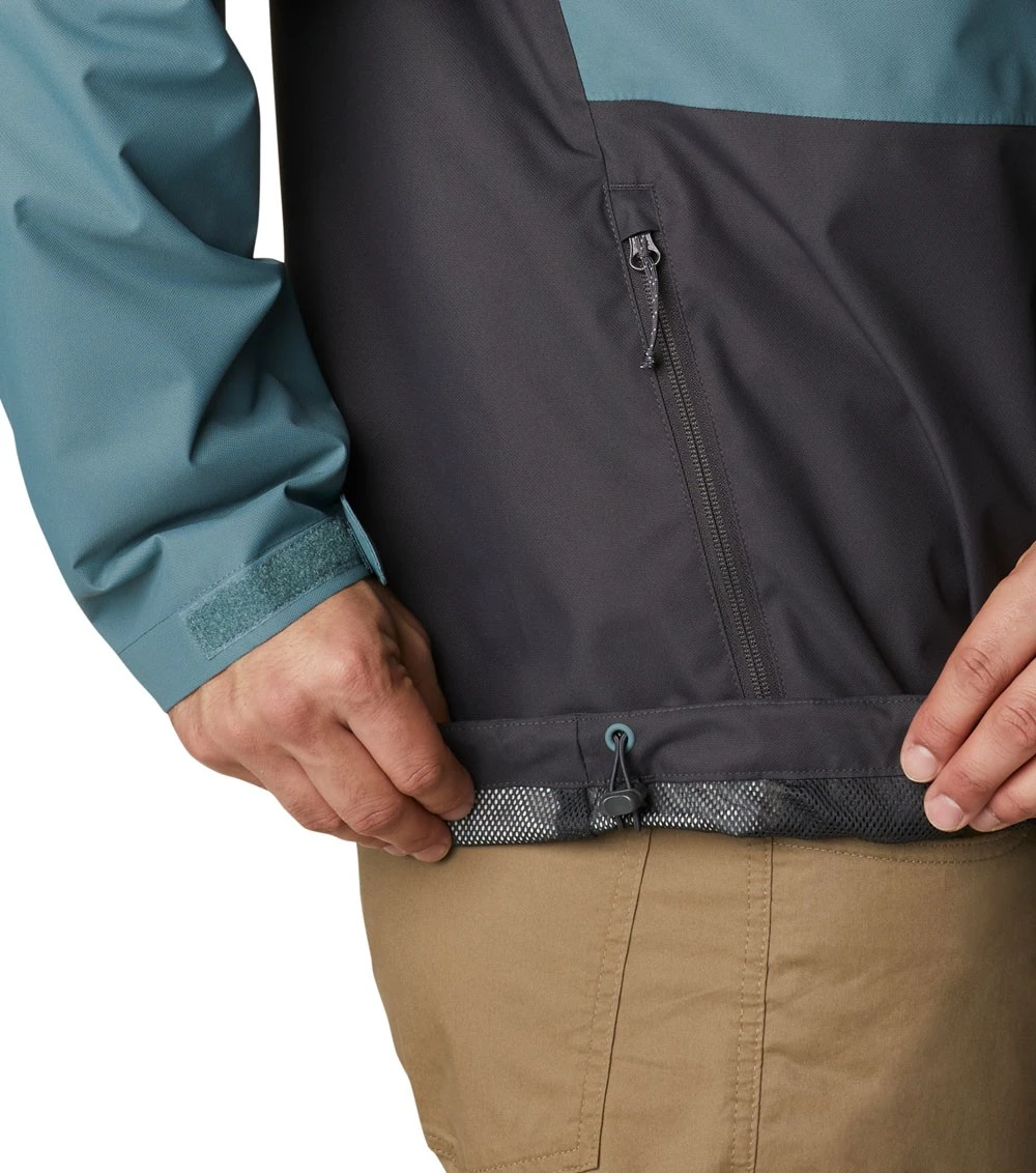 Columbia Hikebound Rain Jacket - Mens Metal / Shark 8 Columbia Hikebound Rain Jacket - Mens Metal / Shark - Image 6