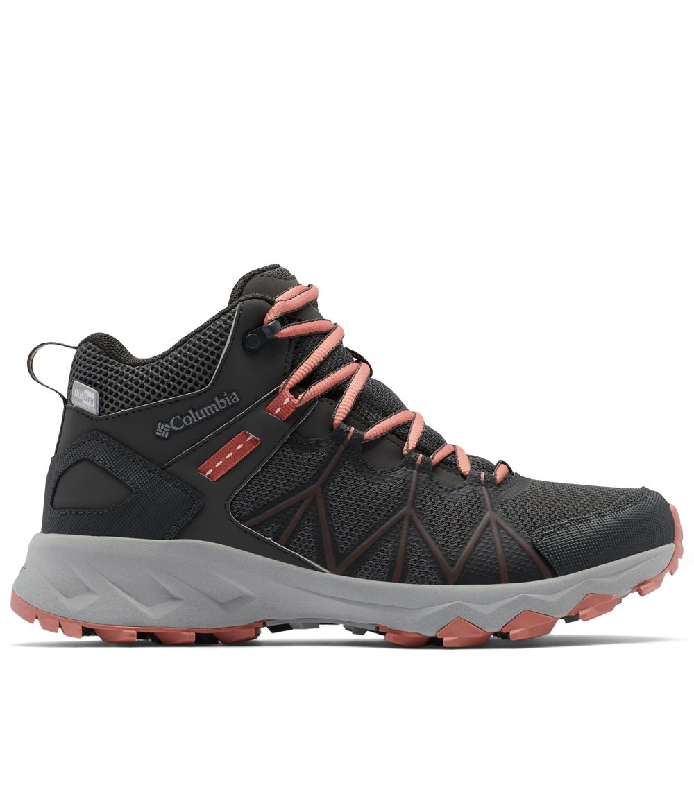 Columbia Peakfreak II Mid OutDry Hiking Shoe - Womens Dark Grey / Dark Coral 3 Columbia Peakfreak II Mid OutDry Hiking Shoe - Womens Dark Grey / Dark Coral