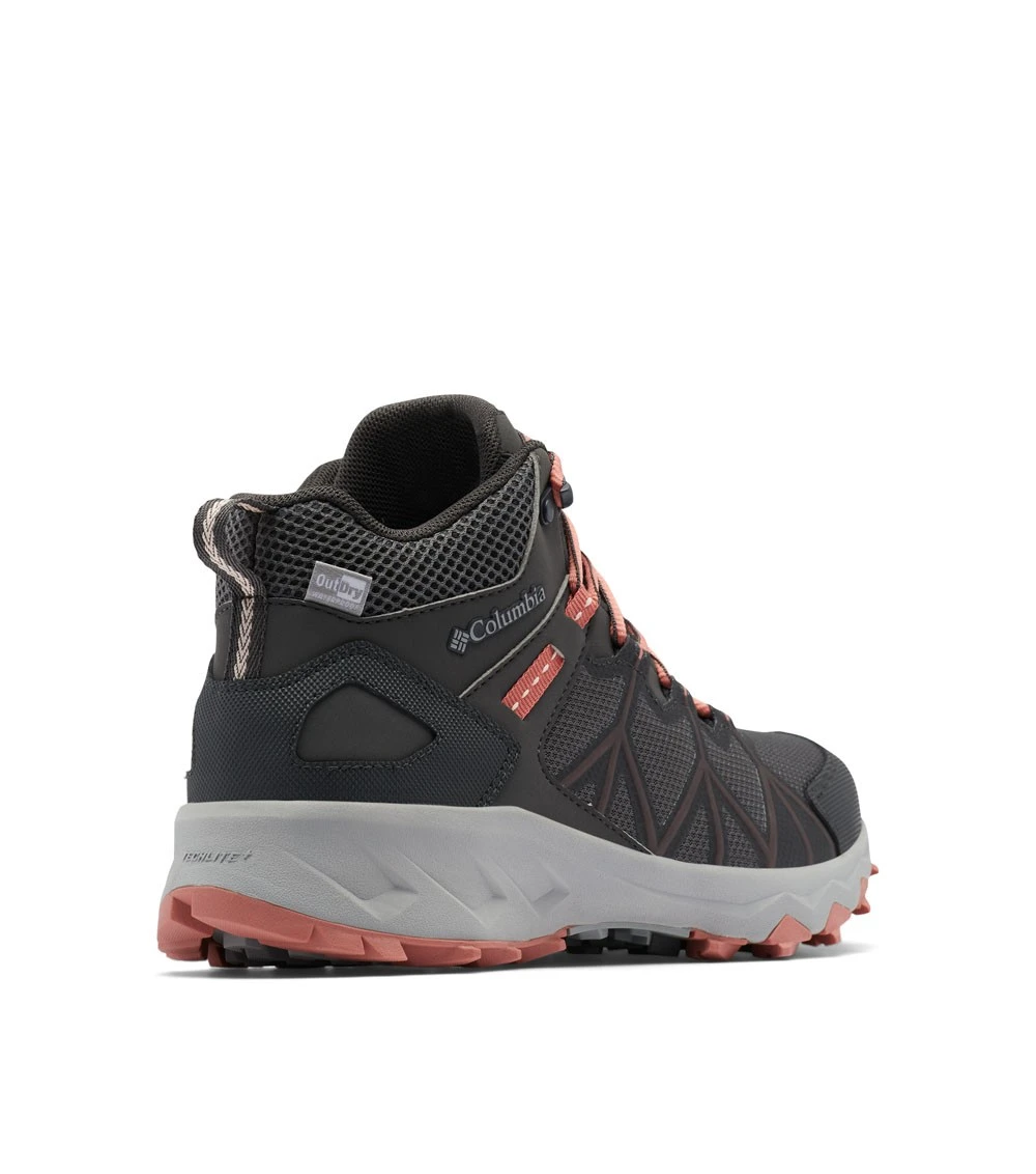 Columbia Peakfreak II Mid OutDry Hiking Shoe - Womens Dark Grey / Dark Coral 9 Columbia Peakfreak II Mid OutDry Hiking Shoe - Womens Dark Grey / Dark Coral - Image 7