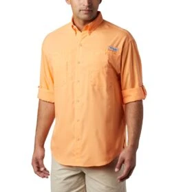 Columbia PFG Tamiami II Long Sleeve Shirt - Mens Bright Nectar -Columbia Outfit Shop 1667905454 FM7253 873 6