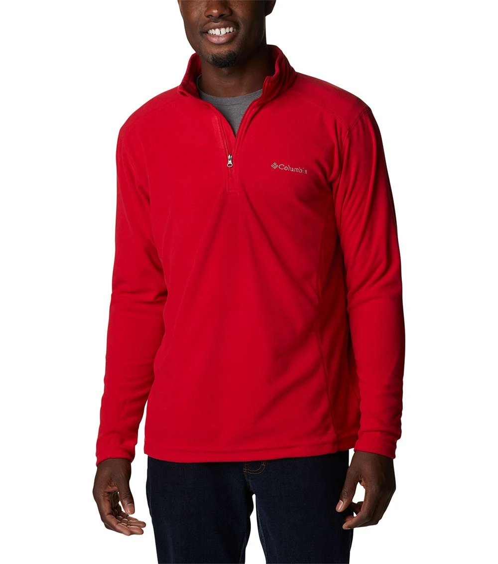 Columbia Klamath Range II Half Zip Fleece Top - Mens Mountain Red 3 Columbia Klamath Range II Half Zip Fleece Top - Mens Mountain Red