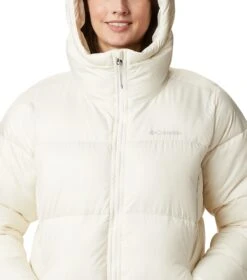 Columbia Puffect Mid Hooded Insulated Puffer Jacket - Womens Chalk -Columbia Outfit Shop 1667920260 1864791 191 4