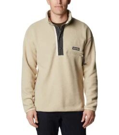 Columbia Helvetia Half Snap Retro Fleece Pullover - Mens Ancient Fossil