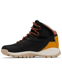 Columbia Newton Ridge Plus Waterproof Hiking Boots - Womens Black / Golden Yellow -Columbia Outfit Shop 1668793589 BL3783 012 3