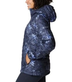 Columbia Powder Lite Hooded Insulated Jacket - Womens Nocturnal Aurelian Print -Columbia Outfit Shop 1669998630 1699071 474 3