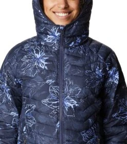 Columbia Powder Lite Hooded Insulated Jacket - Womens Nocturnal Aurelian Print -Columbia Outfit Shop 1669998631 1699071 474 4