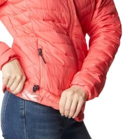 Columbia Powder Lite Hooded Insulated Jacket - Womens Blush Pink -Columbia Outfit Shop 1669998645 1699071 614 7
