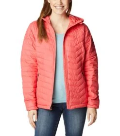 Columbia Powder Lite Hooded Insulated Jacket - Womens Blush Pink -Columbia Outfit Shop 1669998646 1699071 614 8
