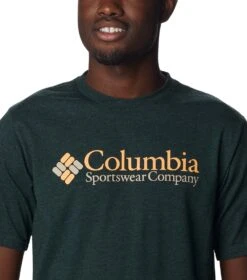 Columbia CSC Basic Logo S/S Tee - Mens Spruce Heather / CSC Retro Logo -Columbia Outfit Shop 1674051575 1680051 372 4