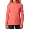 Columbia Glacial IV Half Zip Fleece Top - Womens Blush Pink -Columbia Outfit Shop 1674051585 1802201 614 1