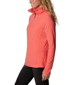 Columbia Glacial IV Half Zip Fleece Top - Womens Blush Pink -Columbia Outfit Shop 1674051586 1802201 614 3